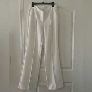 White high waisted pants